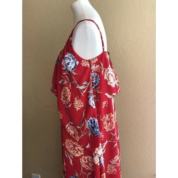 Romeo & Juliet Couture Chiffon Maxi Dress w Popover Dress Size M - Picture 9 of 11